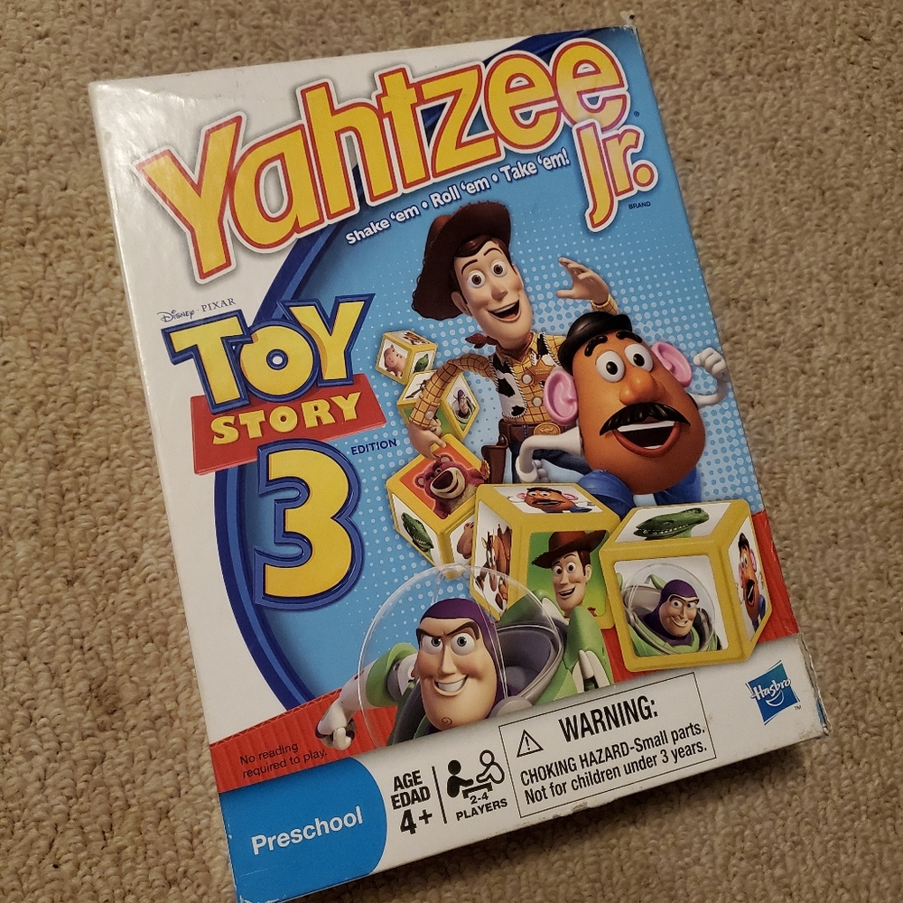 Toy Story 3 Yahtzee Jr. game